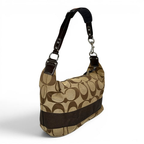 Coach Signature Canvas Ashley Hobo Bag – Braun/Beige - vintageconcierge