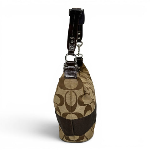 Coach Signature Canvas Ashley Hobo Bag – Braun/Beige - vintageconcierge