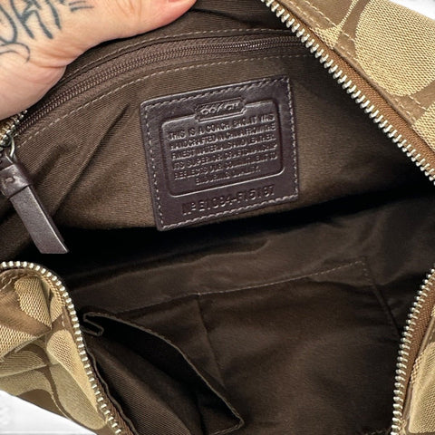 Coach Signature Canvas Ashley Hobo Bag – Braun/Beige - vintageconcierge