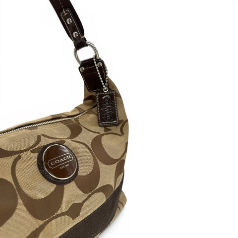 Coach Signature Canvas Ashley Hobo Bag – Braun/Beige - vintageconcierge