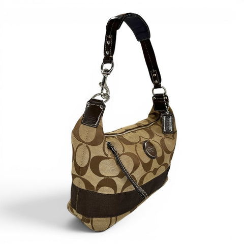 Coach Signature Canvas Ashley Hobo Bag – Braun/Beige - vintageconcierge