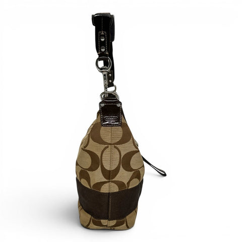Coach Signature Canvas Ashley Hobo Bag – Braun/Beige - vintageconcierge