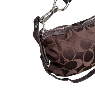 Coach Signature Monogram Hobo Bag - vintageconcierge
