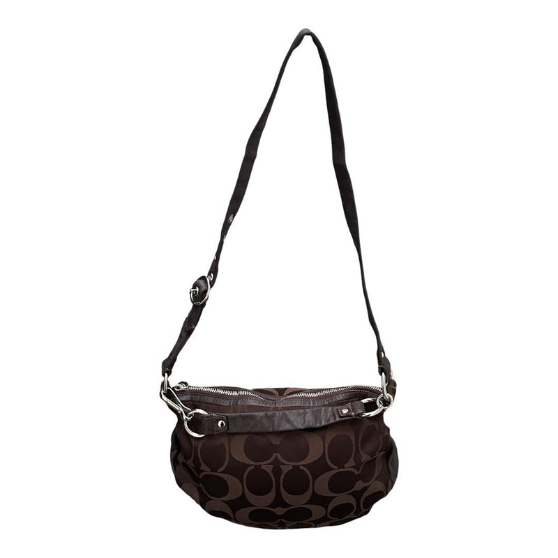 Coach Signature Monogram Hobo Bag - vintageconcierge