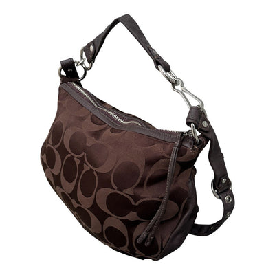 Coach Signature Monogram Hobo Bag - vintageconcierge