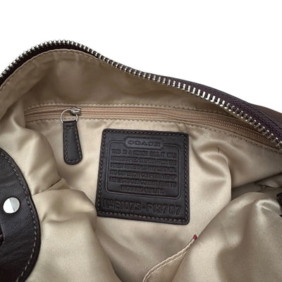 Coach Signature Monogram Hobo Bag - vintageconcierge