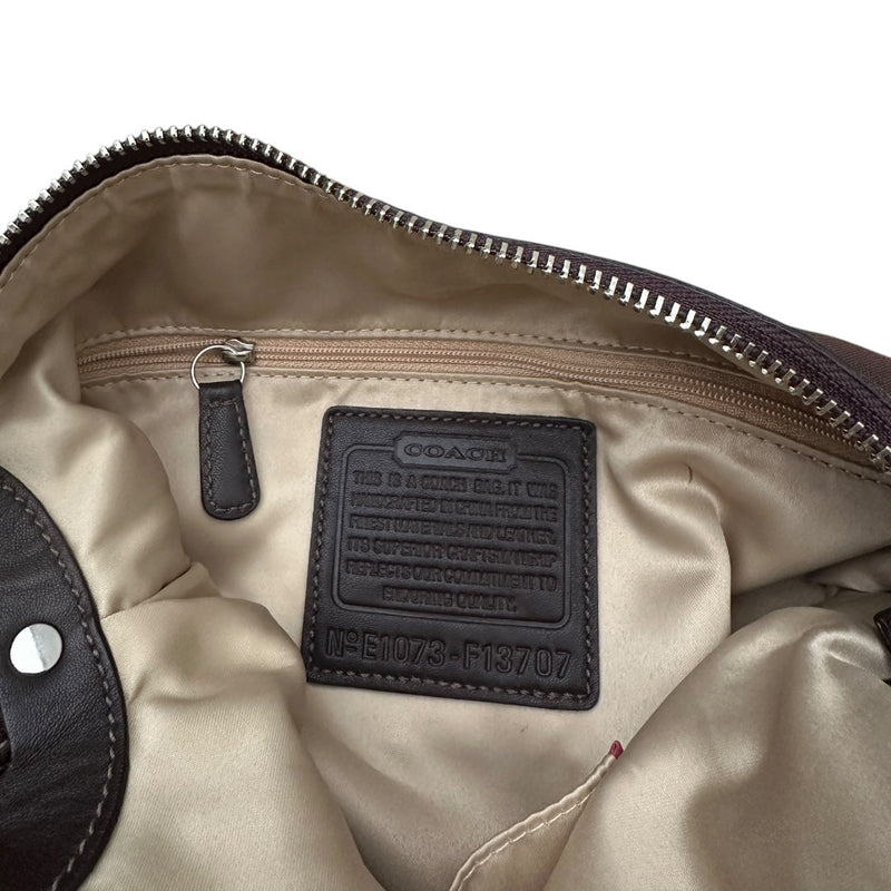 Coach Signature Monogram Hobo Bag - vintageconcierge