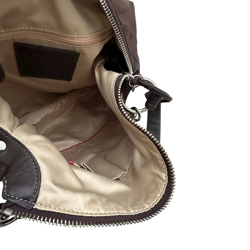 Coach Signature Monogram Hobo Bag - vintageconcierge