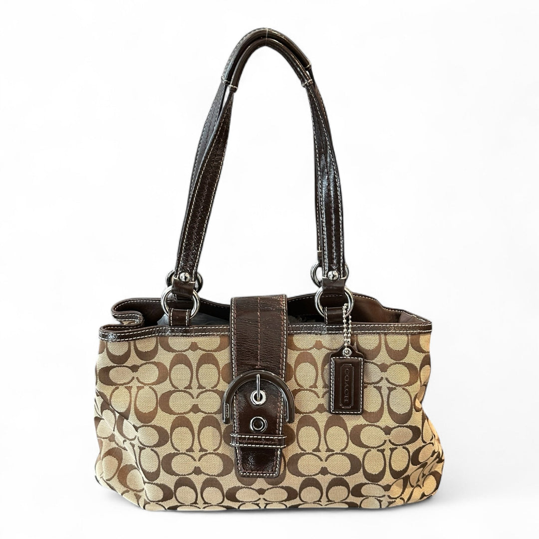 バッグ Vintage Coach Soho Signature Bag Gray Vintage Coach Soho Bag Gray Signature - メルカリ