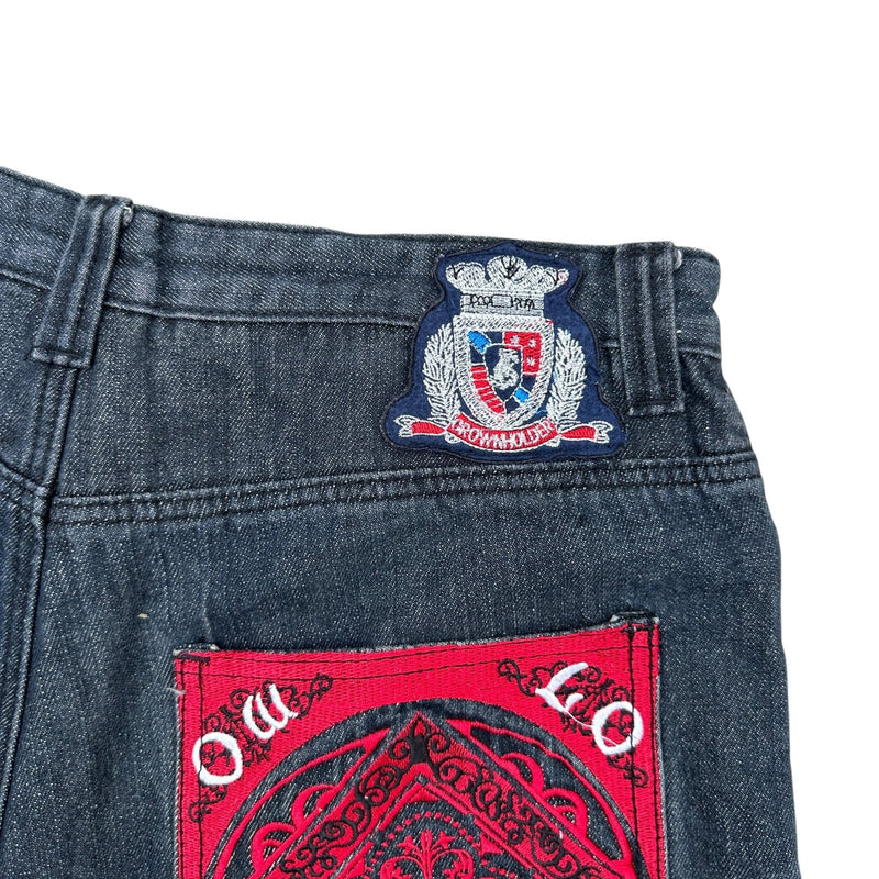 Crown Holder Baggy Jeans Short Jort - vintageconcierge