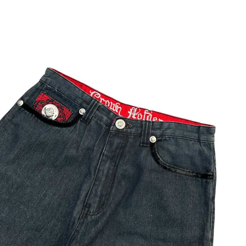 Crown Holder Baggy Jeans Short Jort - vintageconcierge