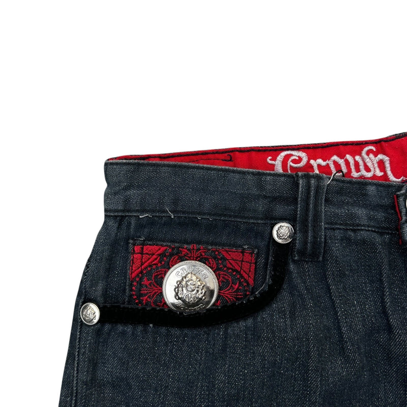 Crown Holder Baggy Jeans Short Jort - vintageconcierge