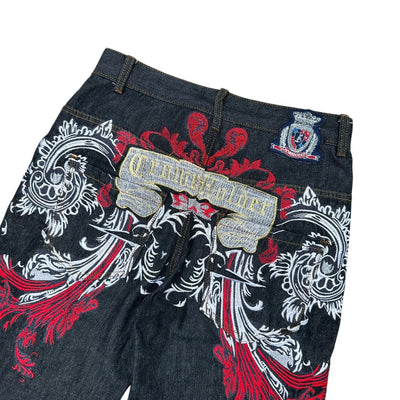 Crown Holder Baggy Jeans Short Jort - vintageconcierge
