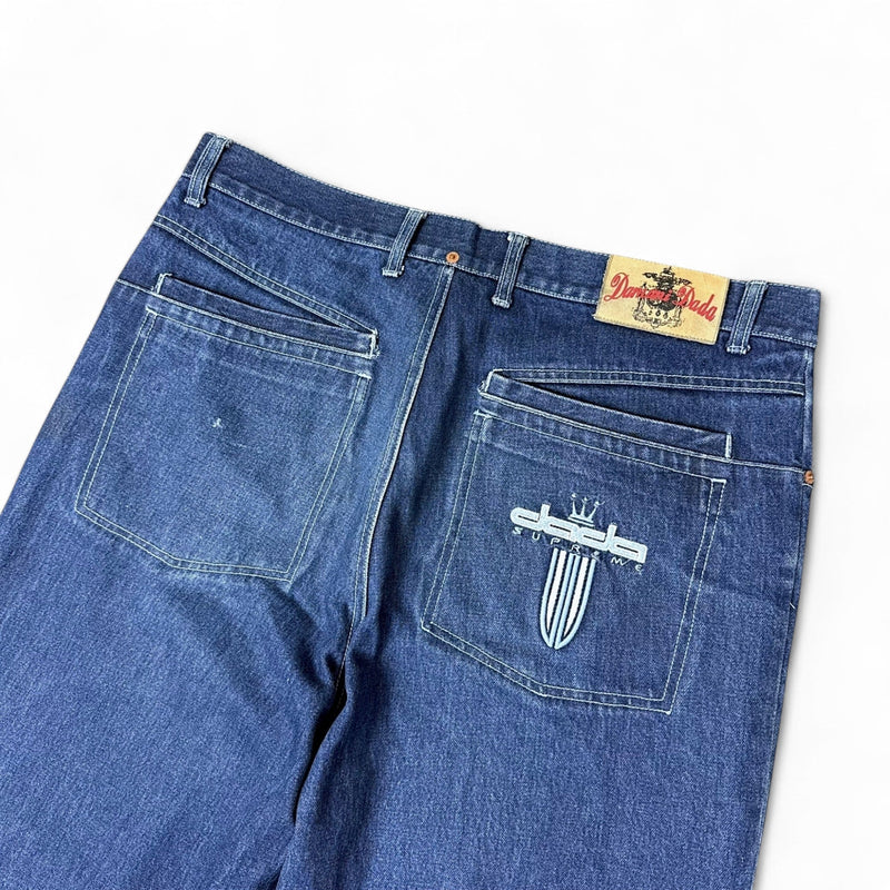 Damani Dada Vintage Y2K Hip - Hop Jeans Blau - vintageconcierge