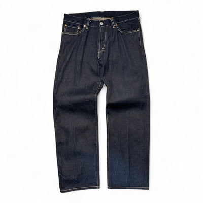 Devil Nut Japanese Baggy Raw Denim Jeans - vintageconcierge