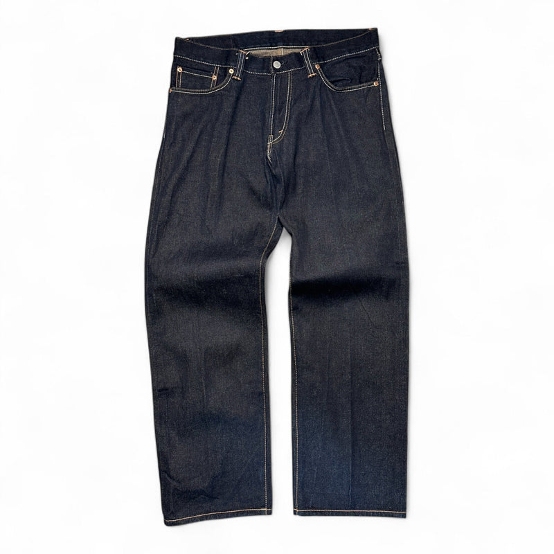 Devil Nut Japanese Baggy Raw Denim Jeans - vintageconcierge
