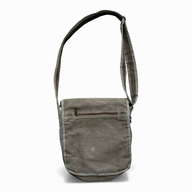 Diesel Vintage Military Canvas Shoulder Bag - vintageconcierge