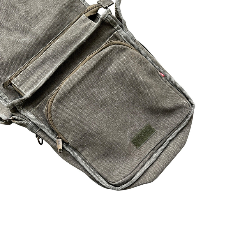Diesel Vintage Military Canvas Shoulder Bag - vintageconcierge
