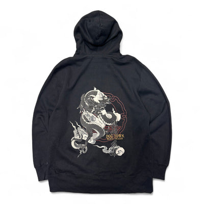 Dog Town Black Dragon Zip Hoodie - vintageconcierge