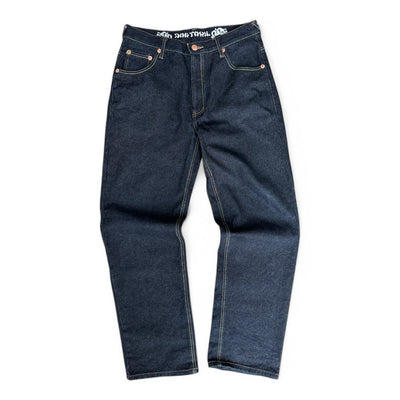 Dog Town Japanese Dragon Raw Denim Jeans - vintageconcierge