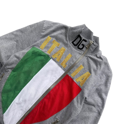 Dolce & Gabbana Italia Asymetrical Zip Sweatshirt - vintageconcierge