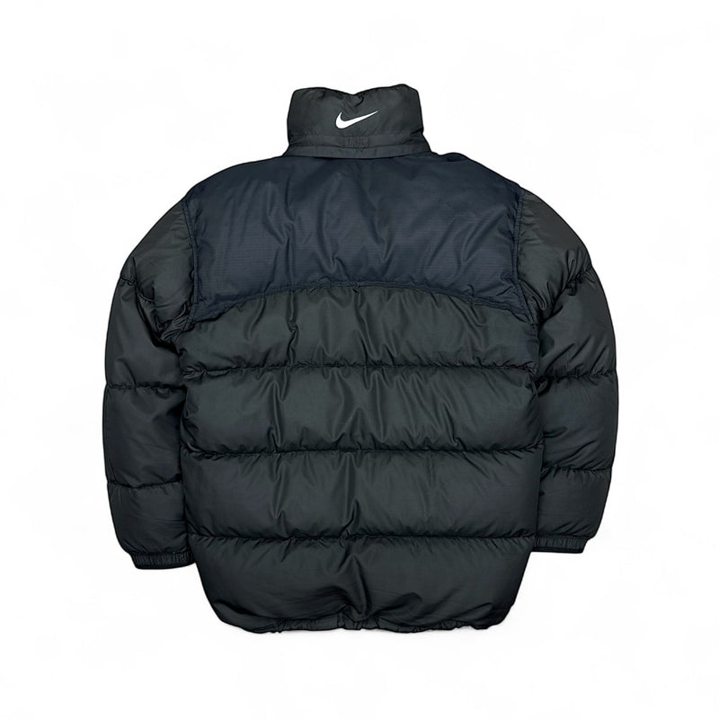 Nike Vintage Y2K Puffer Daunenjacke Schwarz – vintageconcierge