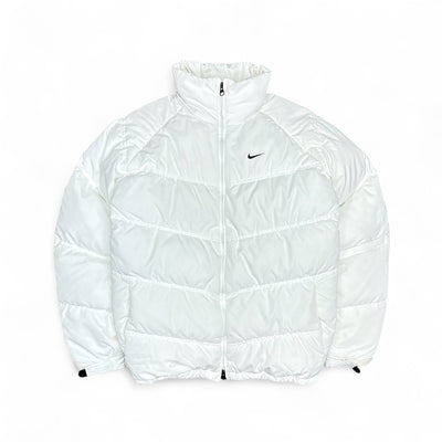 Nike Vintage Y2K Rare Down Puffer Jacke Weiß – vintageconcierge