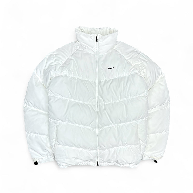 Nike Vintage Y2K Rare Down Puffer Jacke Weiß – vintageconcierge