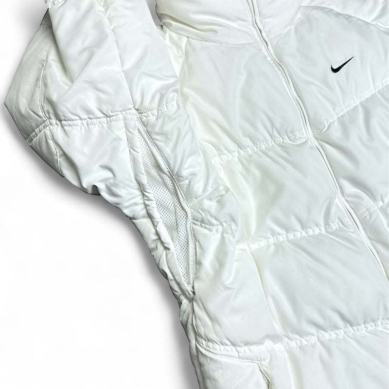 Nike Vintage Y2K Rare Down Puffer Jacke Weiß – vintageconcierge