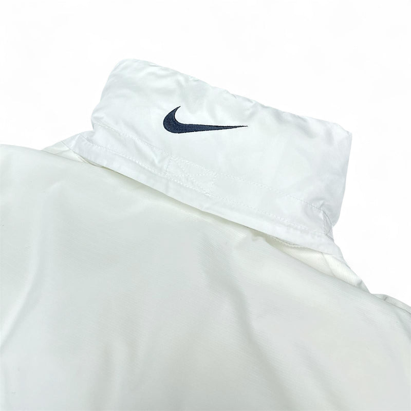 Nike Vintage Y2K Puffer Daunenjacke Weiß – vintageconcierge