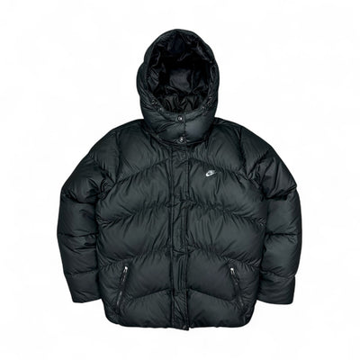 Nike Vintage Y2K Down Puffer Jacke Schwarz – vintageconcierge