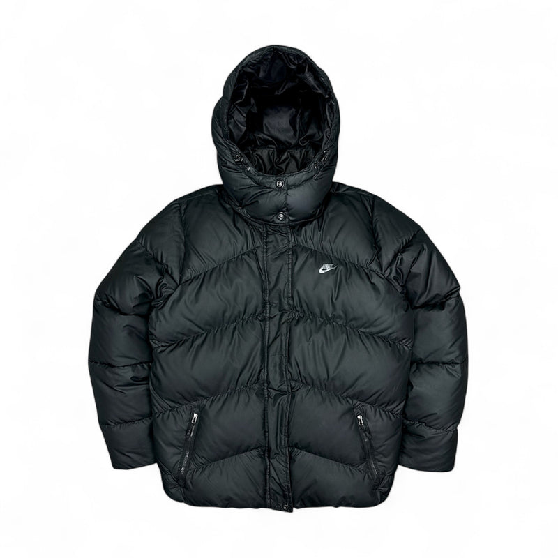 Nike Vintage Y2K Down Puffer Jacke Schwarz – vintageconcierge