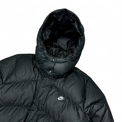 Nike Vintage Y2K Down Puffer Jacke Schwarz – vintageconcierge
