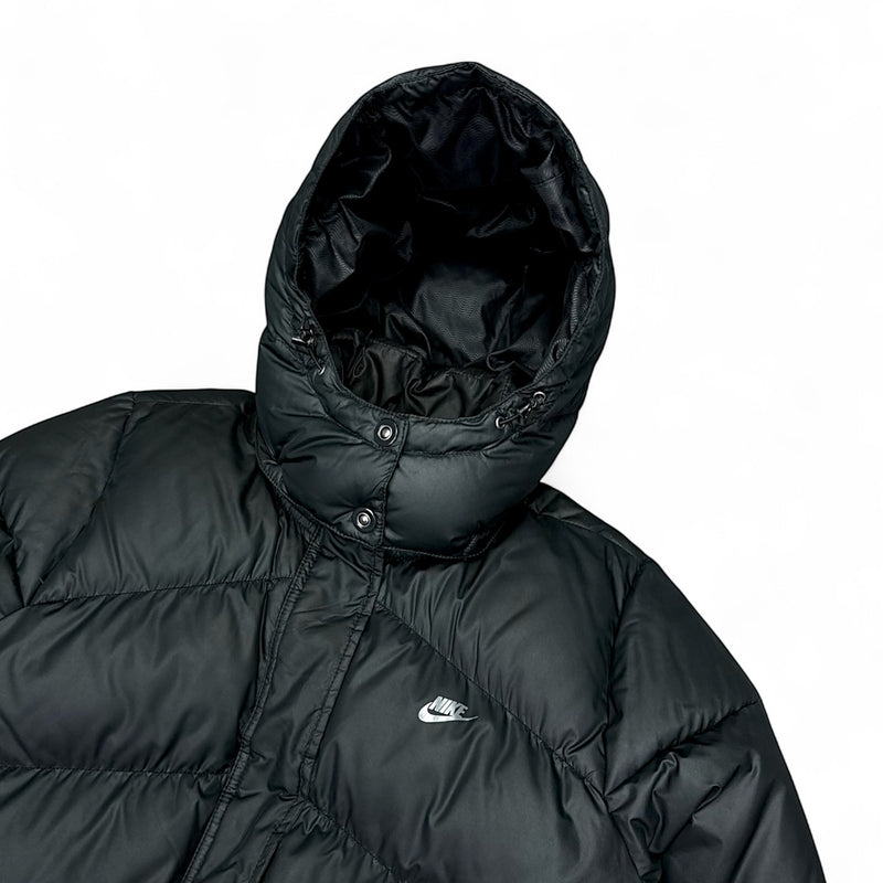 Nike Vintage Y2K Down Puffer Jacke Schwarz – vintageconcierge