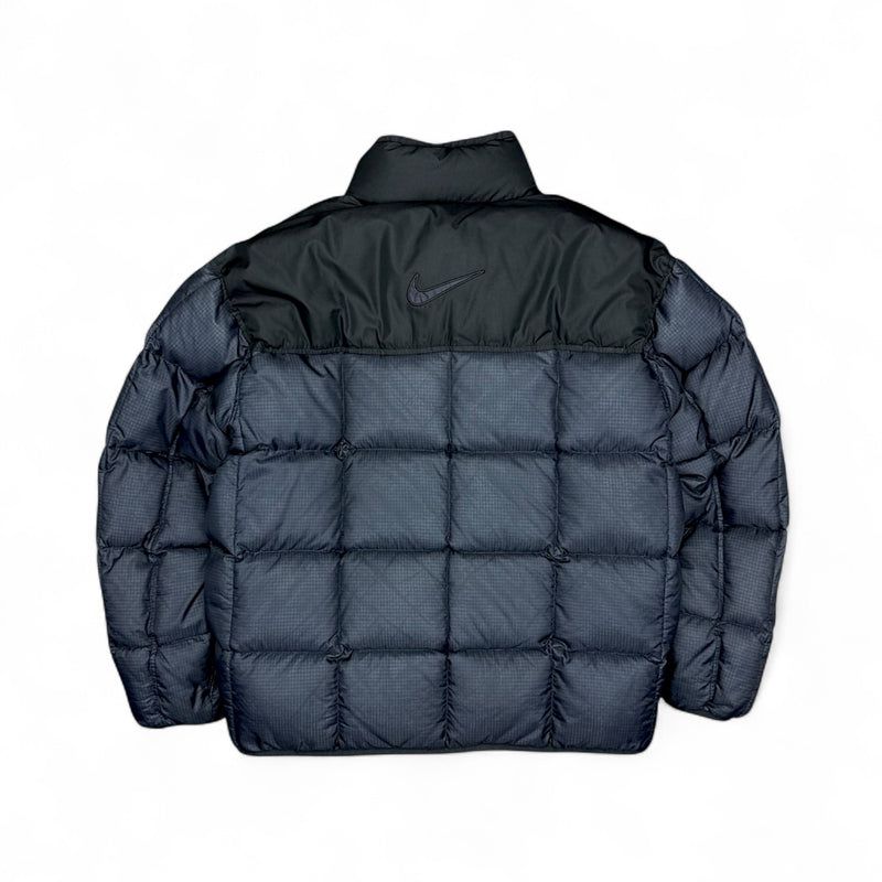 Nike Vintage 90s rare Center-Swoosh Down Pufferjacke Navy – vintageconcierge