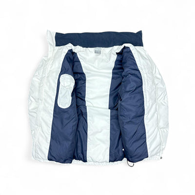 Nike Vintage Y2K Puffer Daunenjacke Weiß – vintageconcierge