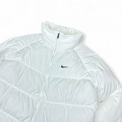 Nike Vintage Y2K Rare Down Puffer Jacke Weiß – vintageconcierge