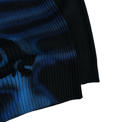 Dragon Vintage Knit Sweater Schwarz Blau - vintageconcierge