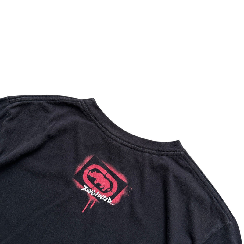 Ecko UNLTD Graffiti Girl Y2K T-Shirt - vintageconcierge