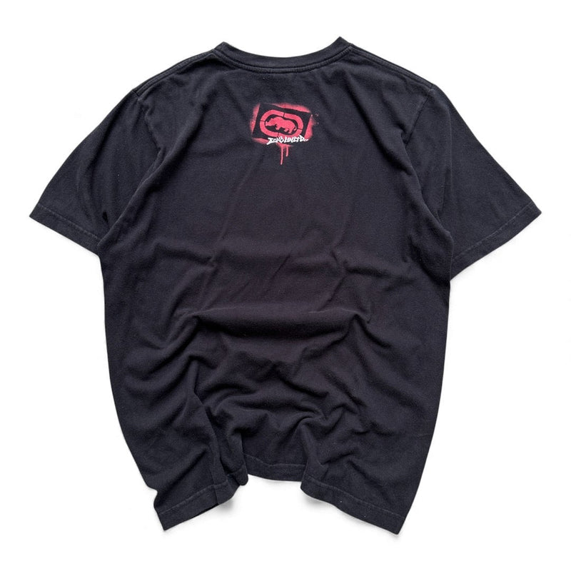 Ecko UNLTD Graffiti Girl Y2K T-Shirt - vintageconcierge