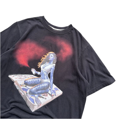 Ecko UNLTD Graffiti Girl Y2K T-Shirt - vintageconcierge