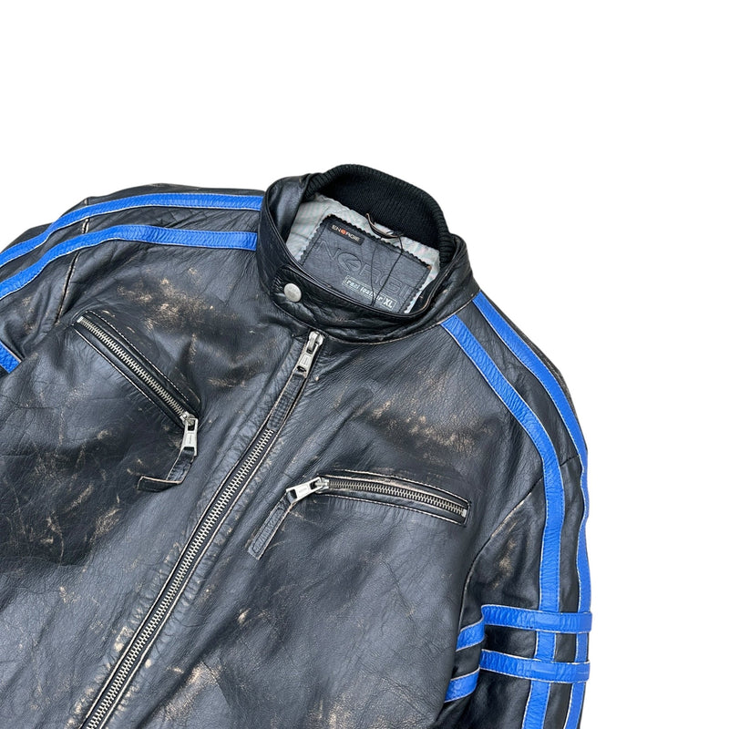 Energie Vintage Biker Leather Jacket - vintageconcierge