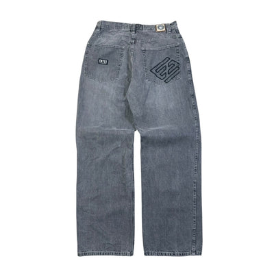 Enyce Y2K Baggy Jeans in Größe M, lockere Passform, Denim-Design, stylische Streetwear-Jeans, modisches Streetstyle-Item