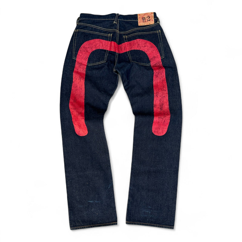 Evisu Daicock Jeans Painted Gull Backprint - vintageconcierge