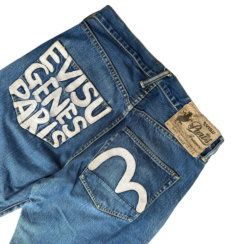 Evisu Genes Paris Denim Jeans - vintageconcierge