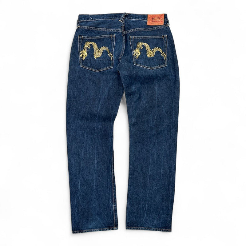 Evisu Japanese Dragon Denim Jeans - vintageconcierge