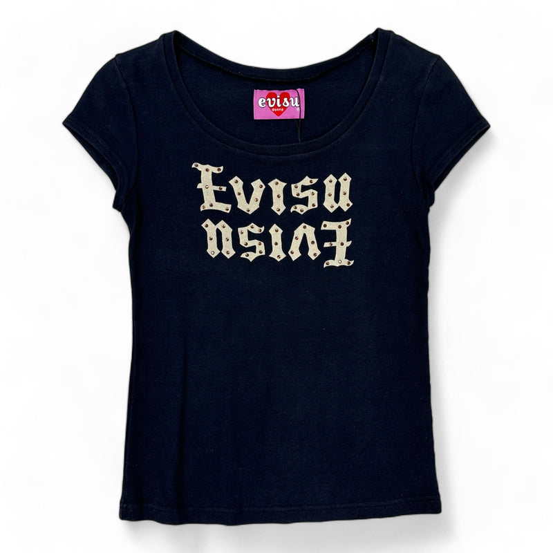 Evisu Y2K Rhinestone Top - vintageconcierge