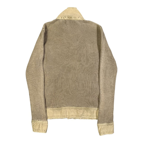 Faire des Mots Japanese Utility Knit Jacket Beige | XS - vintageconcierge