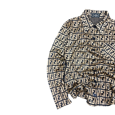 Fendi 90s Womens Monogram Shirt - vintageconcierge