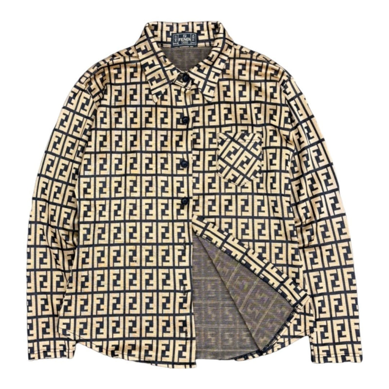 Fendi 90s Womens Monogram Shirt - vintageconcierge